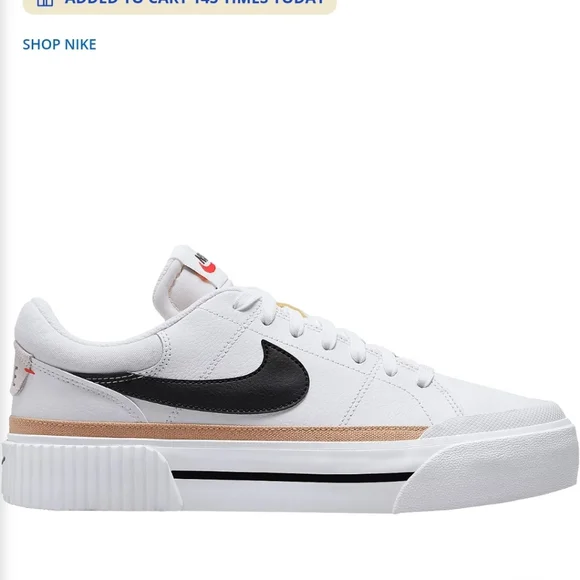 Nike Womens Court Legacy Lift Platform Shoe - Picture 8 of 8